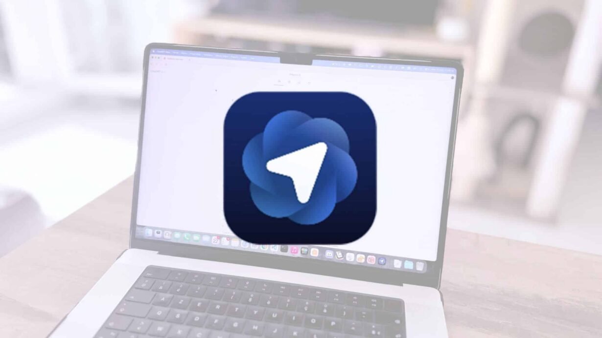 Icône d'application sur un écran d'ordinateur portable