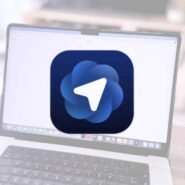 Icône d'application sur un écran d'ordinateur portable