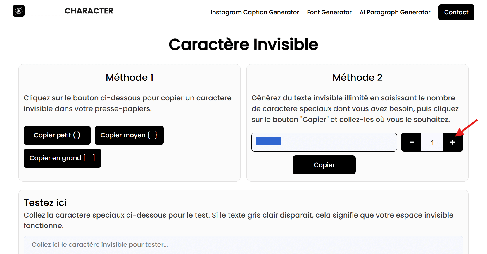Comment ajouter du texte invisible dans les légendes des réseaux sociaux pour un effet amusant image7