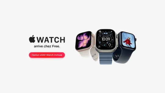 Trois Apple Watch disponibles chez Free avec option eSIM