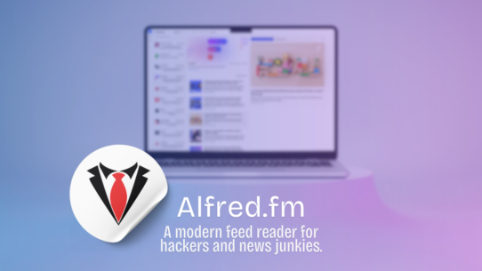 Capture d'écran d'Alfred FM sur macOS