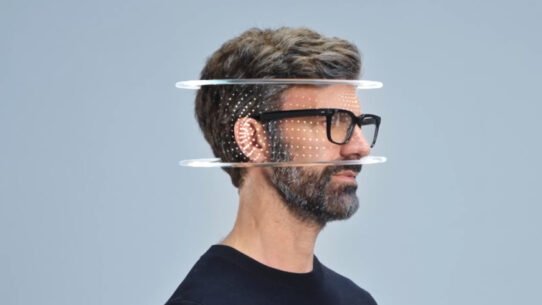 Lunettes de soleil modernes avec écouteurs intégrés