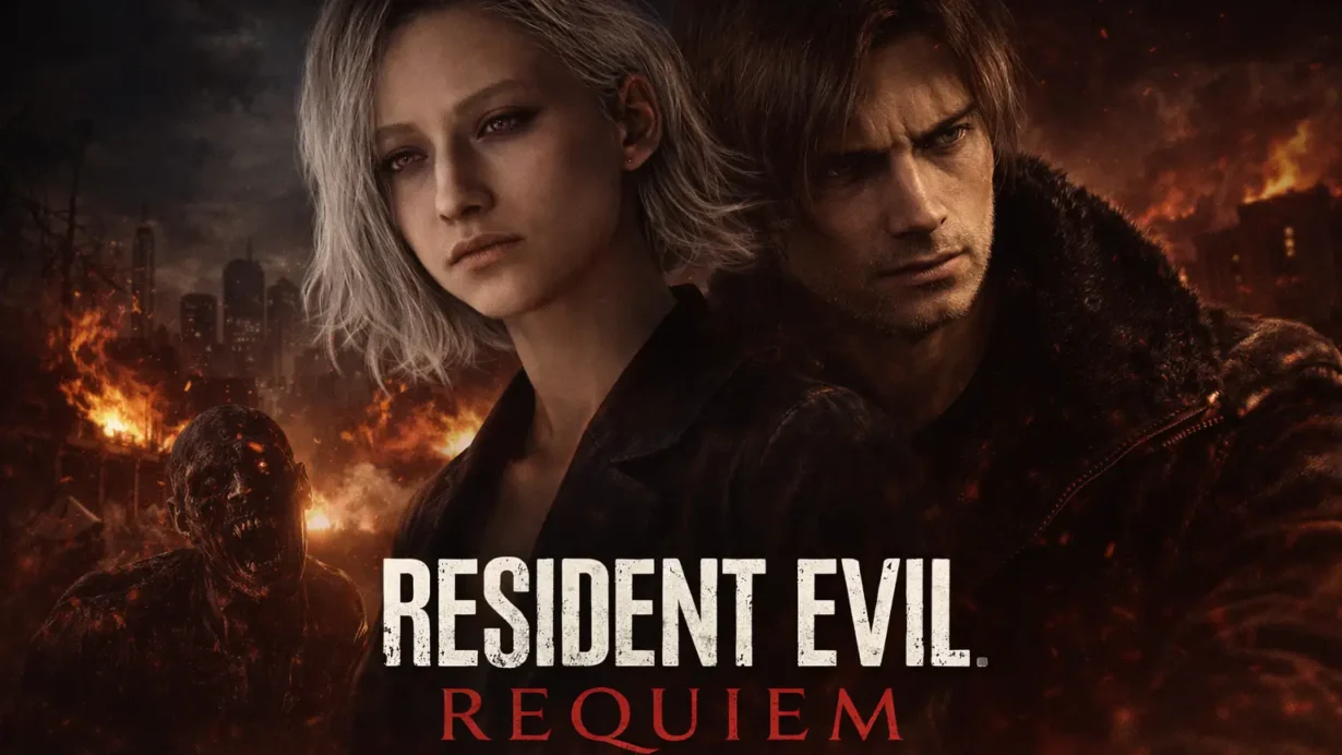 Personnages du film Resident Evil Requiem en train de se battre