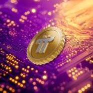 Illustration de la vente de Pi Network sur un écran d'ordinateur