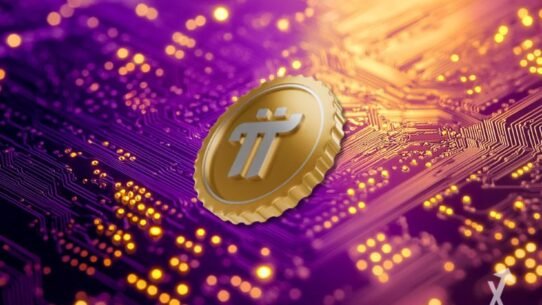 Illustration de la vente de Pi Network sur un écran d'ordinateur