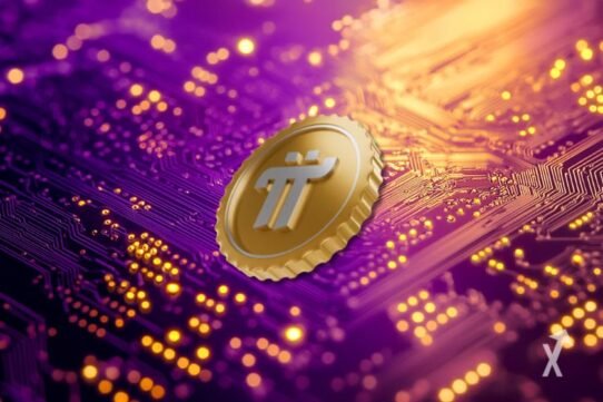 Illustration de la vente de Pi Network sur un écran d'ordinateur