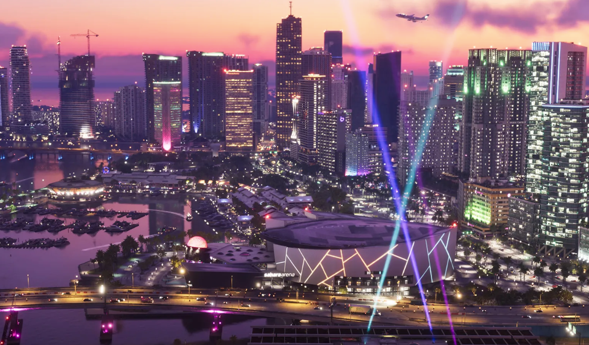 Image de la nouvelle version de Vice City dans GTA VI.