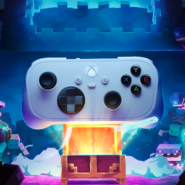 La manette Xbox Nano associée au jeu Minecraft Dungeons II.