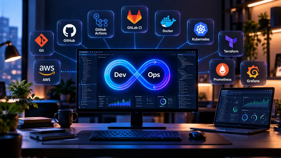 Écosystème DevOps en néons (1)